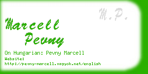 marcell pevny business card